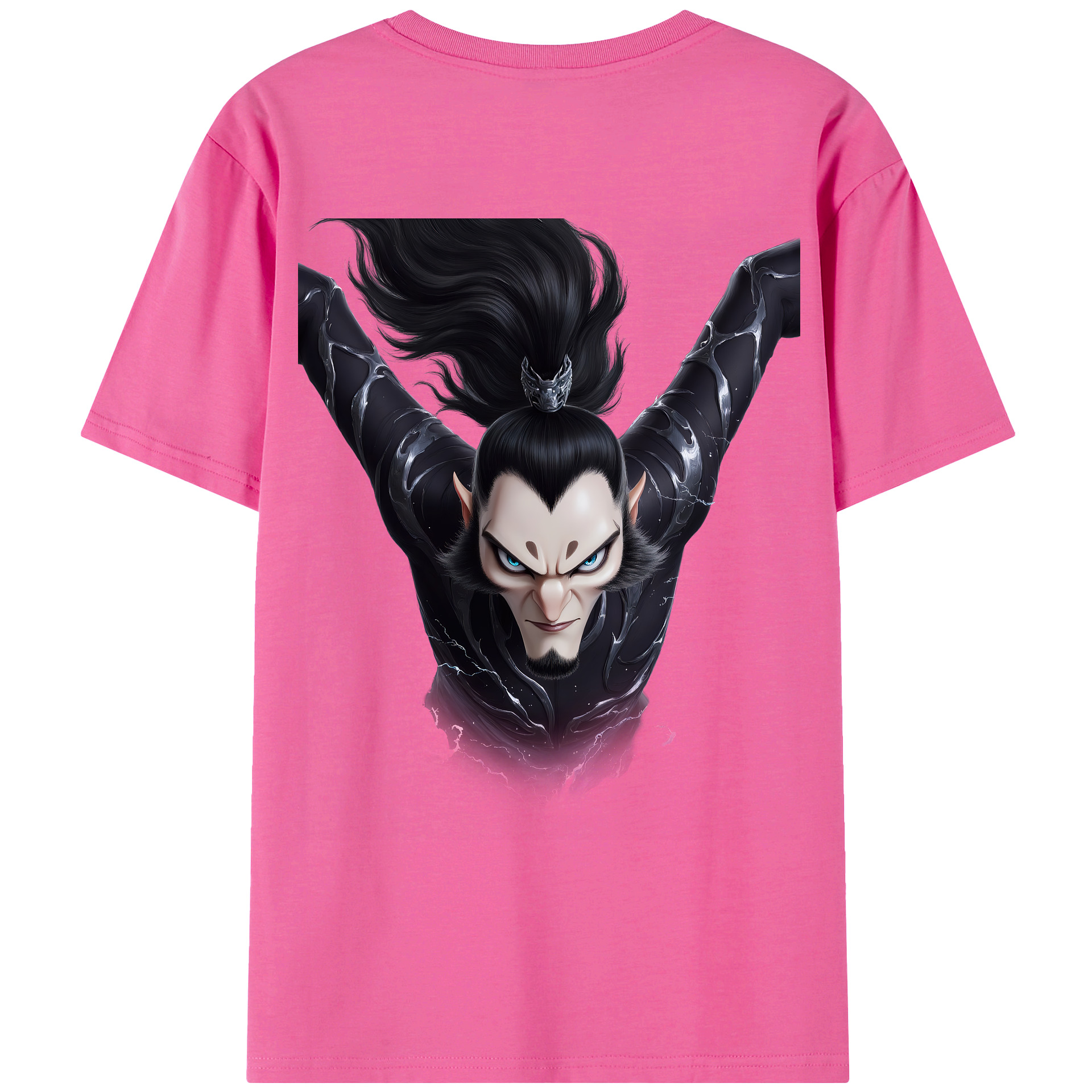 （画像用） Ne Zha 2 ナタ 魔童の大暴れ レディース半袖Tシャツ(バックプリント)